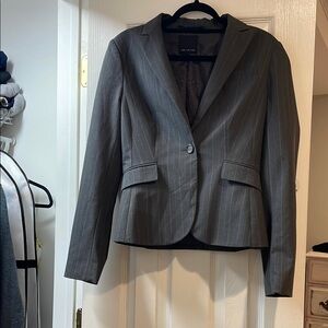 The Limited Gray Blazer Classic Tailored Suit Jacket